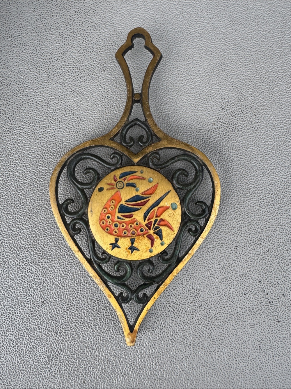Dayagi Brass Wrought Iron Trivet Wall Decor made in Israel